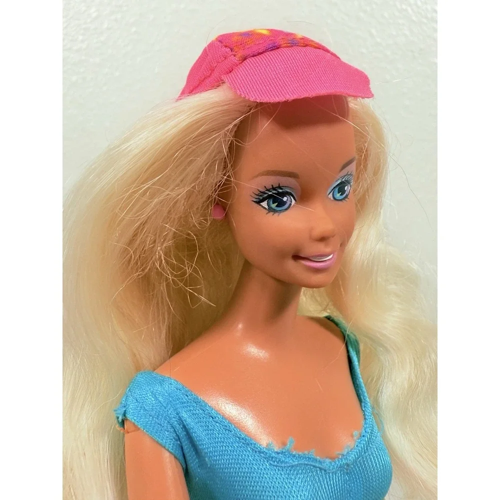 Vintage Barbie Doll Lot Great Shape Outfit Bike Weights Bag Accessories READ
